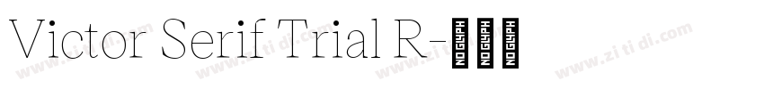 Victor Serif Trial R字体转换